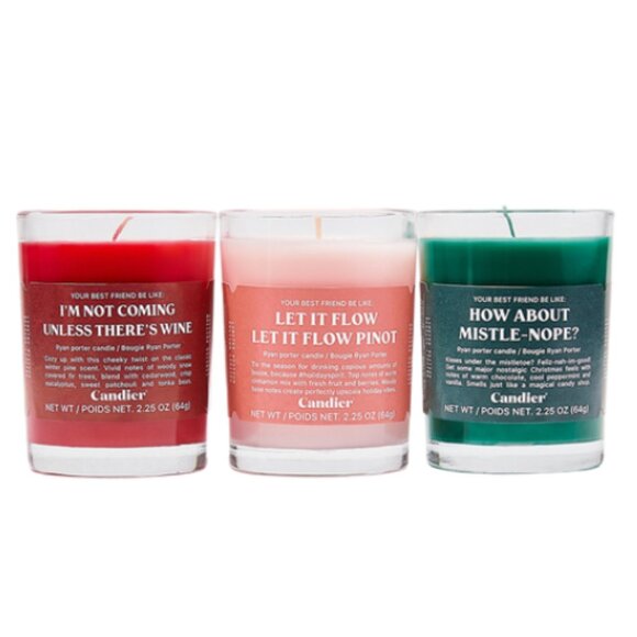 Ryan Porter Votive Candles Set of 3 Limited Edition 2.25oz Soy Winter Scents NEW - Picture 4 of 5